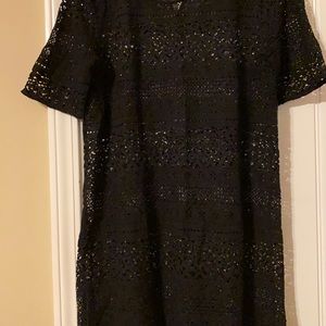 Crochet black swimsuit cover-up size large.